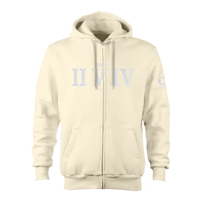 Kids Zip-Up Hoodie  - Off White (Heavy Fabric)