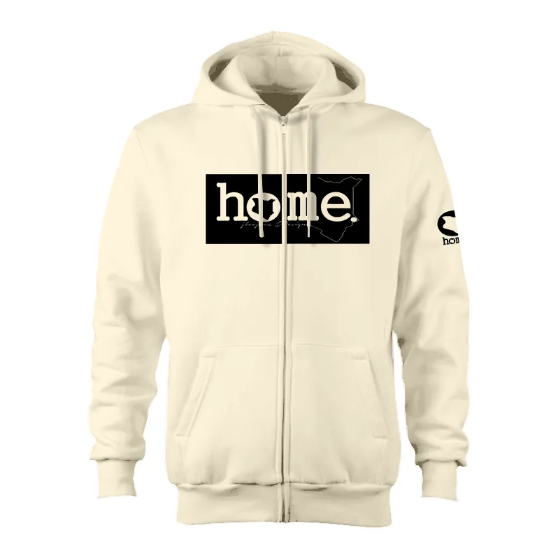 Kids Zip-Up Hoodie  - Off White (Heavy Fabric)