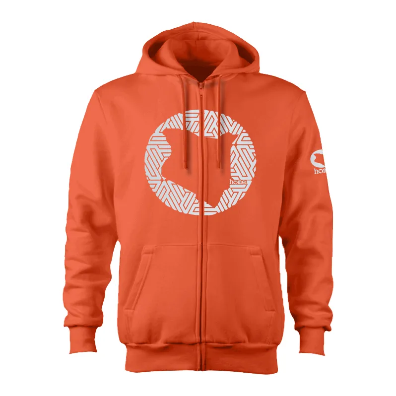 Kids Zip-Up Hoodie  - Orange (Heavy Fabric)