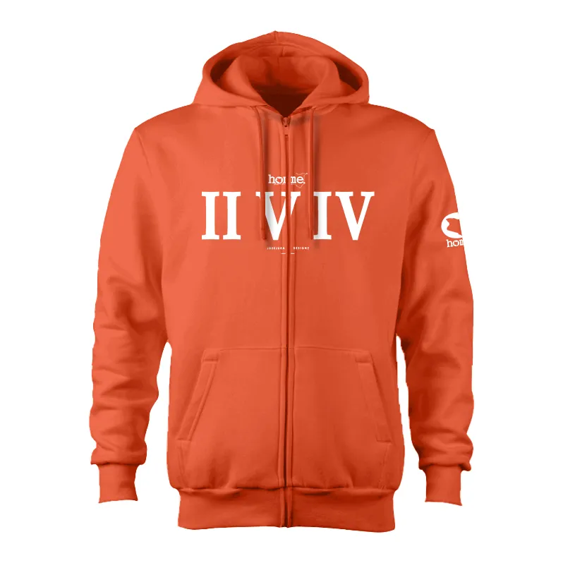 Kids Zip-Up Hoodie  - Orange (Heavy Fabric)