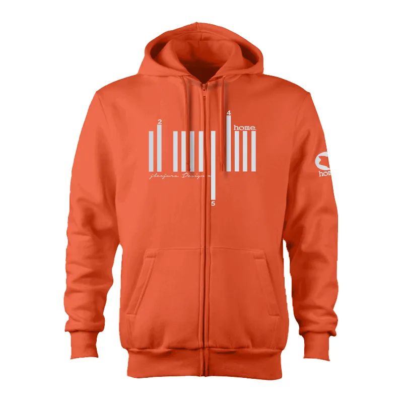 Kids Zip-Up Hoodie  - Orange (Heavy Fabric)