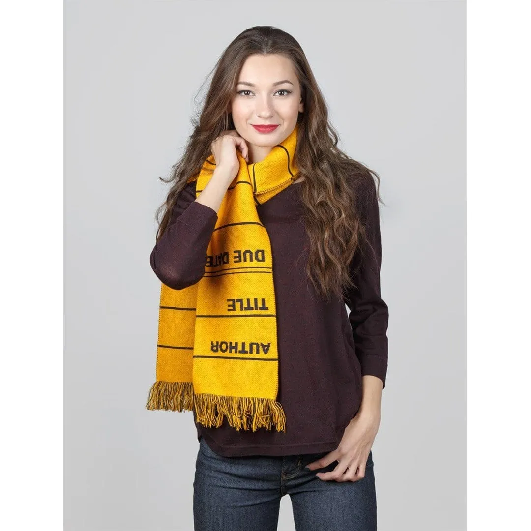 Library Card Scarf