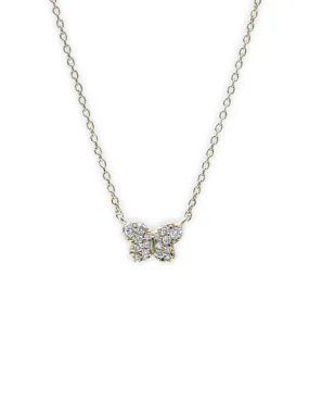 Love Letter Pavé Butterfly Necklace