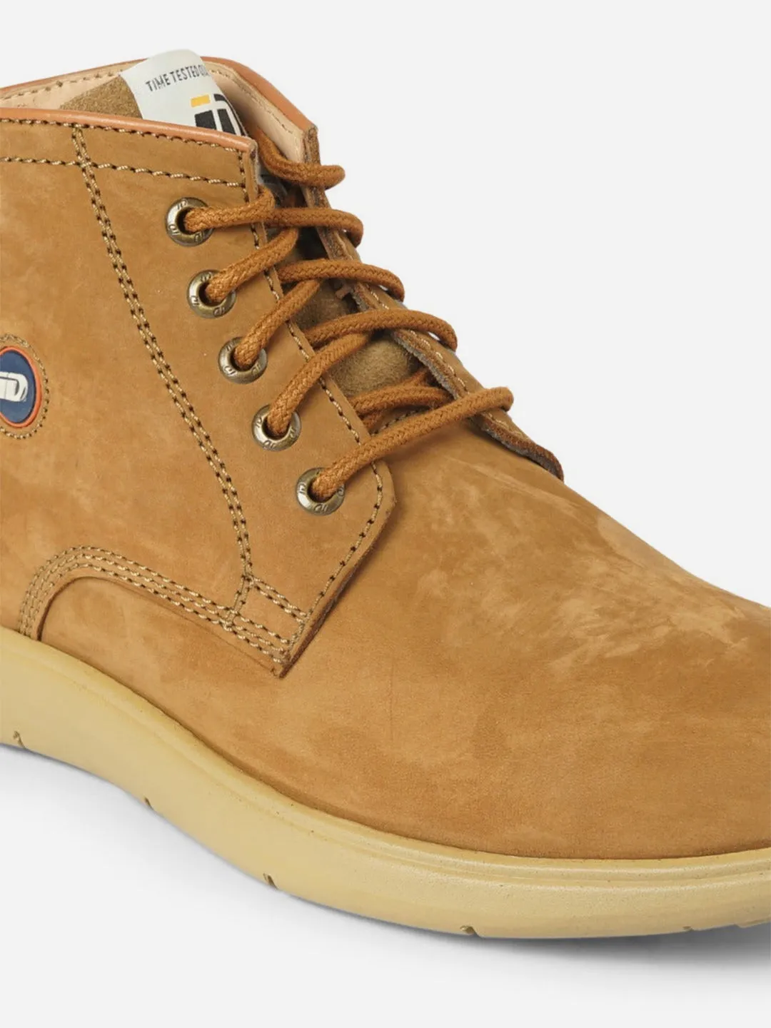 Men's Camel Nubuck Leather Light Weight Boot (ID1053)