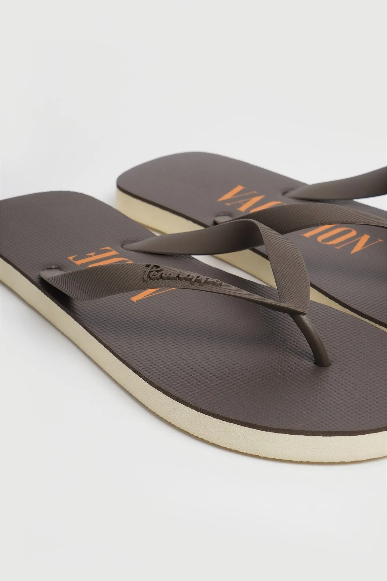 Men's Flip Flops with Text