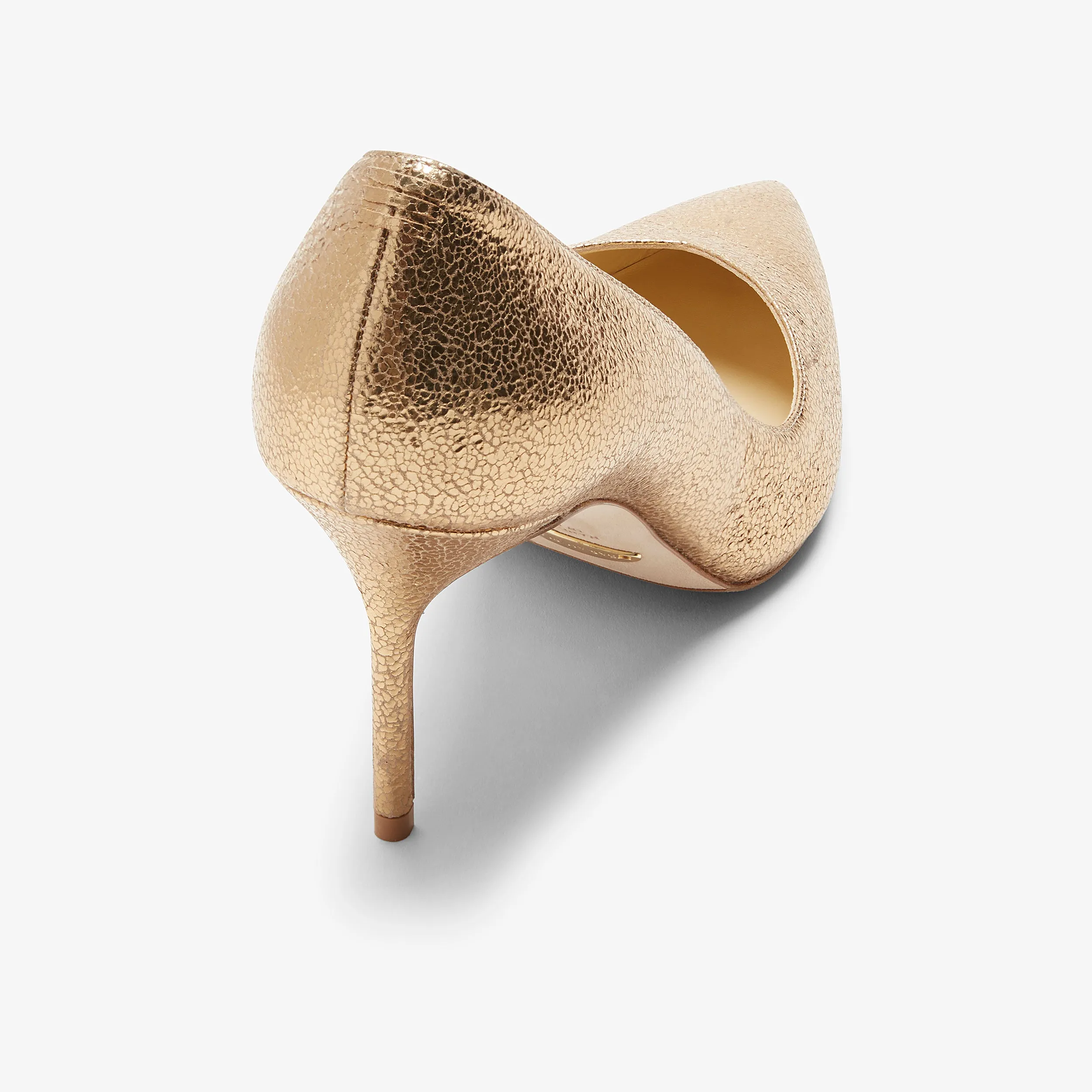 M.M.LaFleur x Sarah Flint Perfect Pump 85 :: Gold Crackle