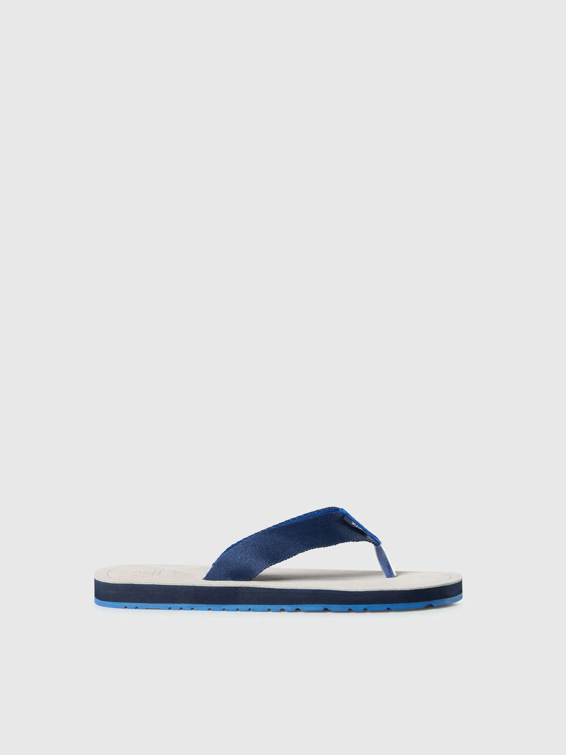 Monk suede flip flops