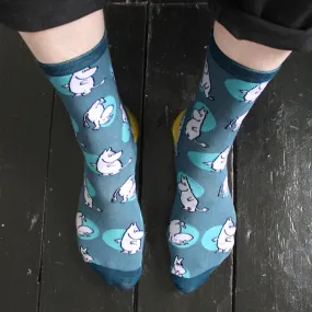 Moomin Repeat Print Mens Socks