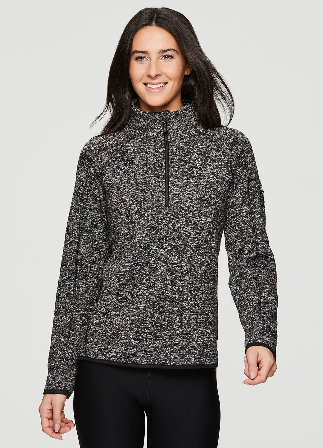 Peak 1/4 Zip Mock Neck Pullover