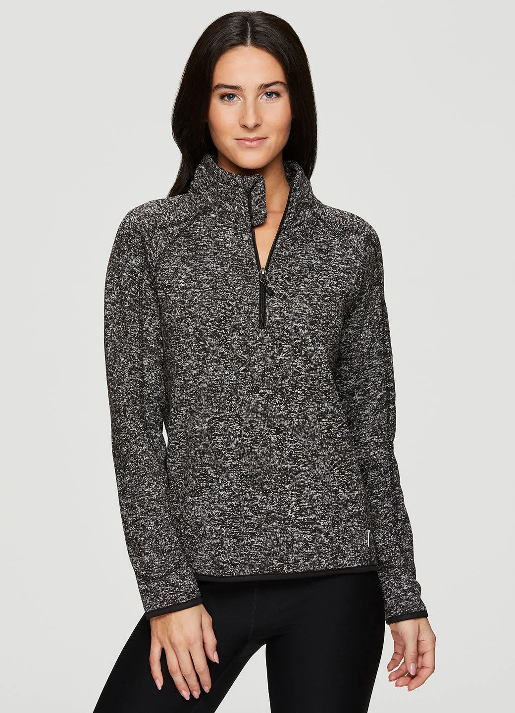 Peak 1/4 Zip Mock Neck Pullover