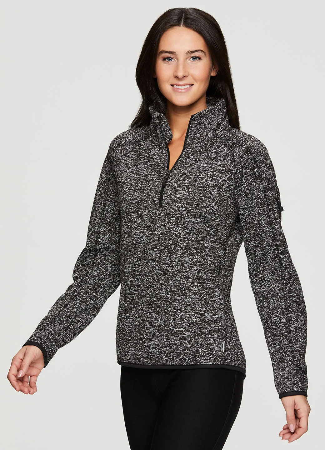 Peak 1/4 Zip Mock Neck Pullover