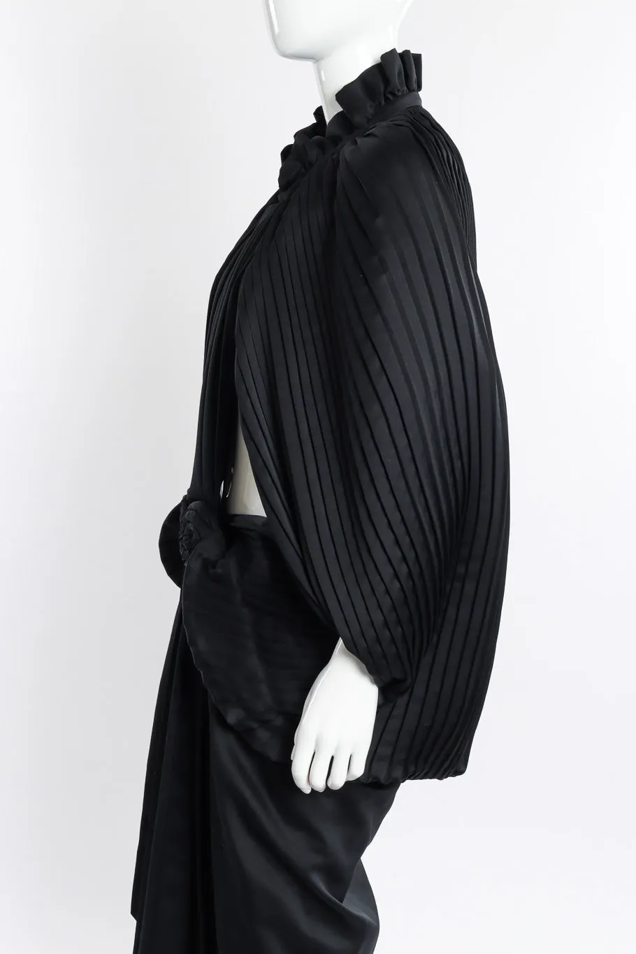 Pleated Cocoon Coat