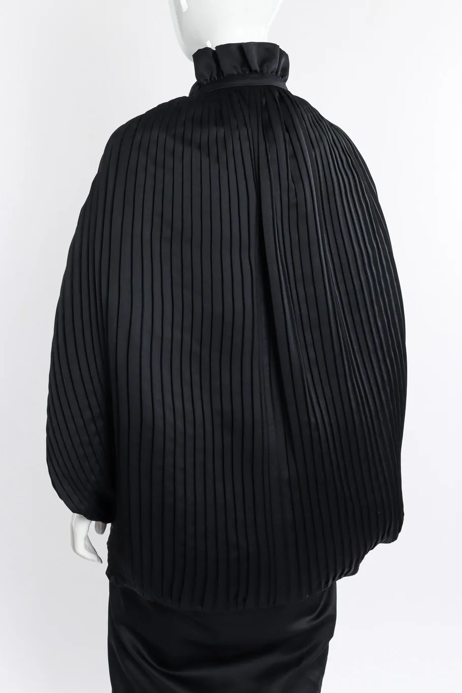 Pleated Cocoon Coat