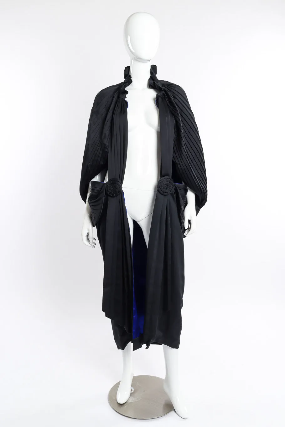 Pleated Cocoon Coat