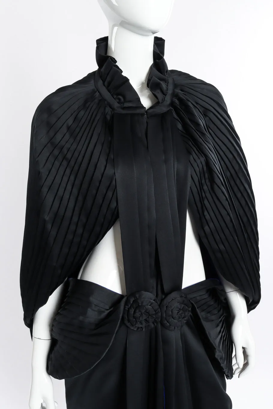 Pleated Cocoon Coat