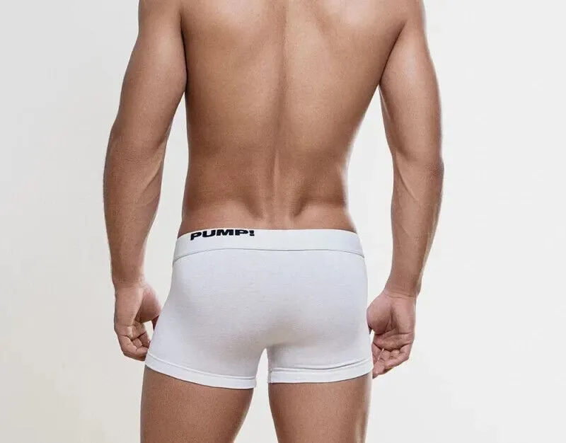 PUMP! Classic Boxer White Full Cotton Stretchy Casual Boxer 11000 P27