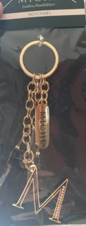 Rouen "M" Keychain Gold