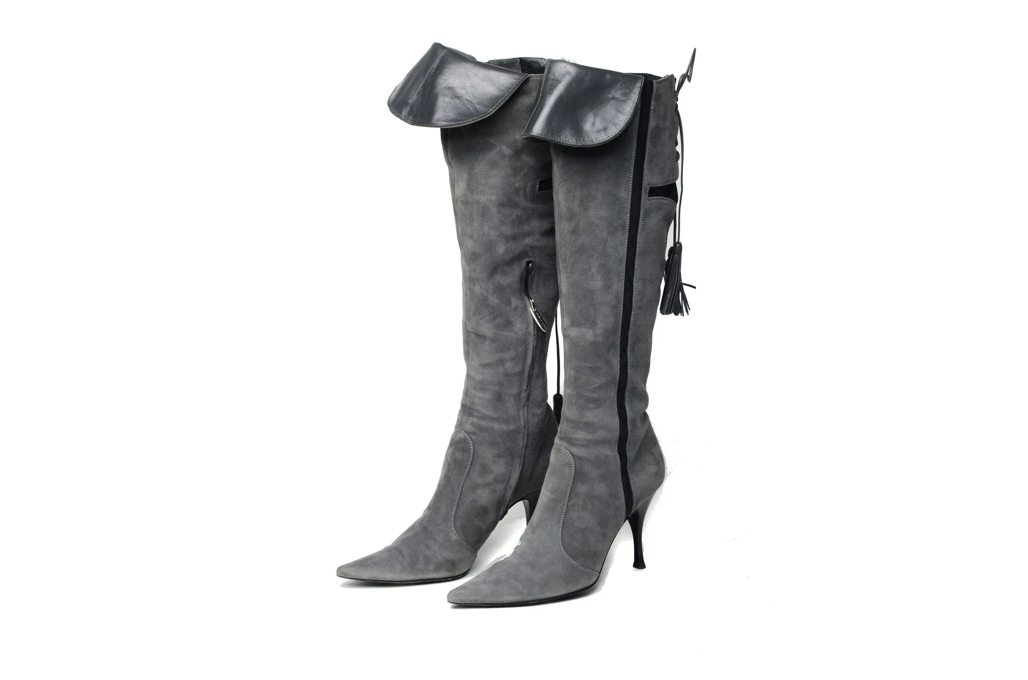 Sergio Rossi - Grey Knee High Boot - IT 38