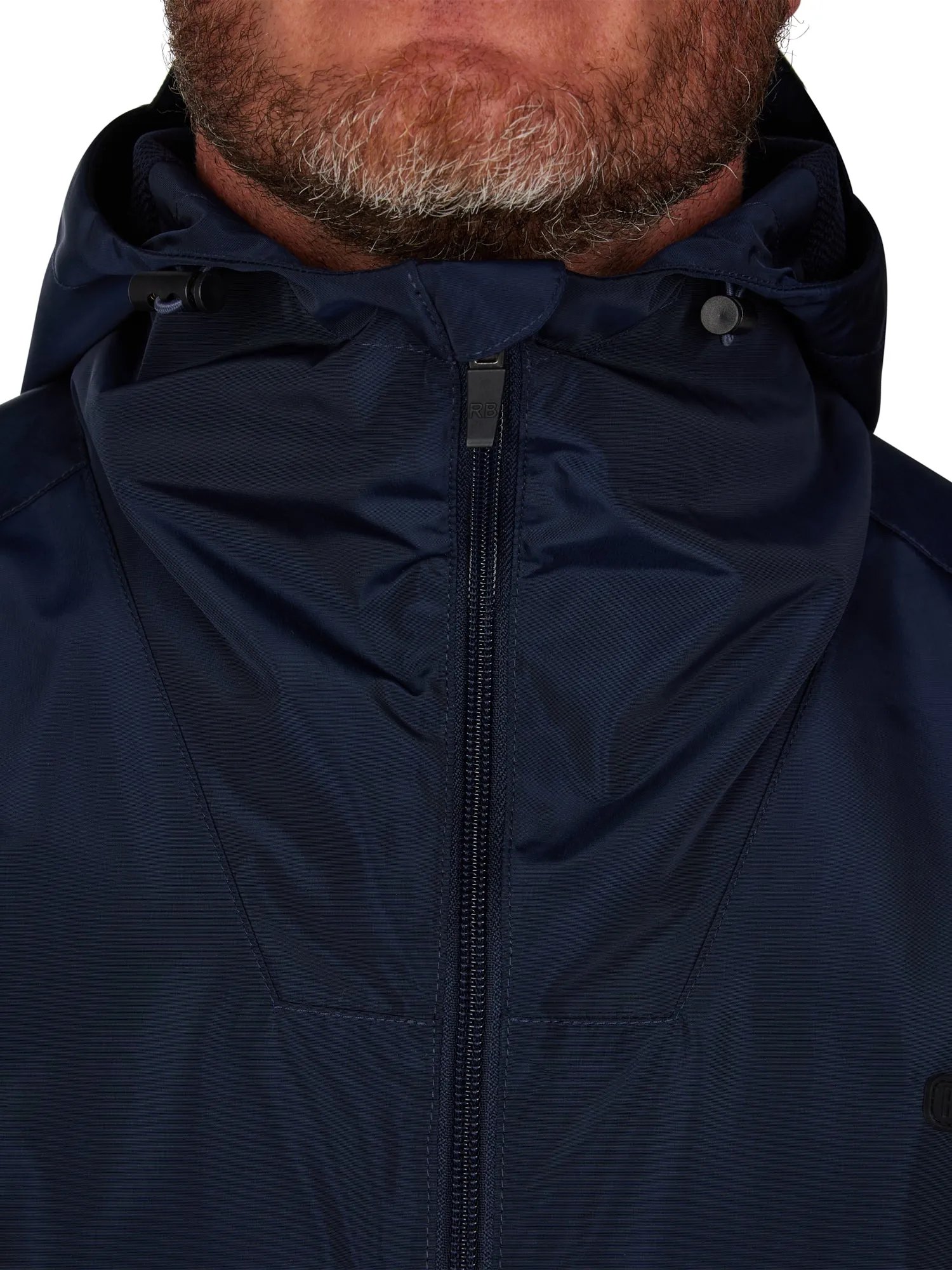 Showerproof Zip Through Kangaroo Jacket - Navy