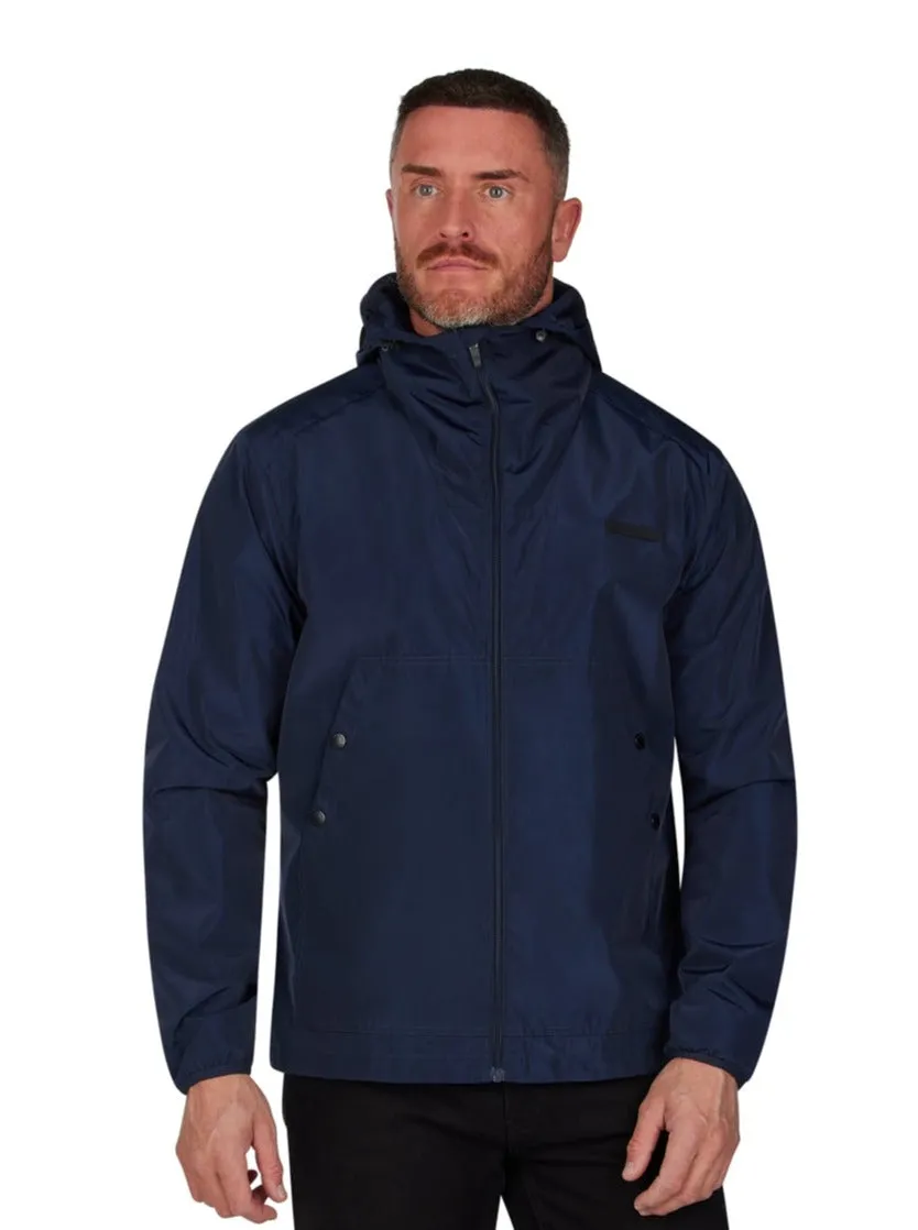 Showerproof Zip Through Kangaroo Jacket - Navy