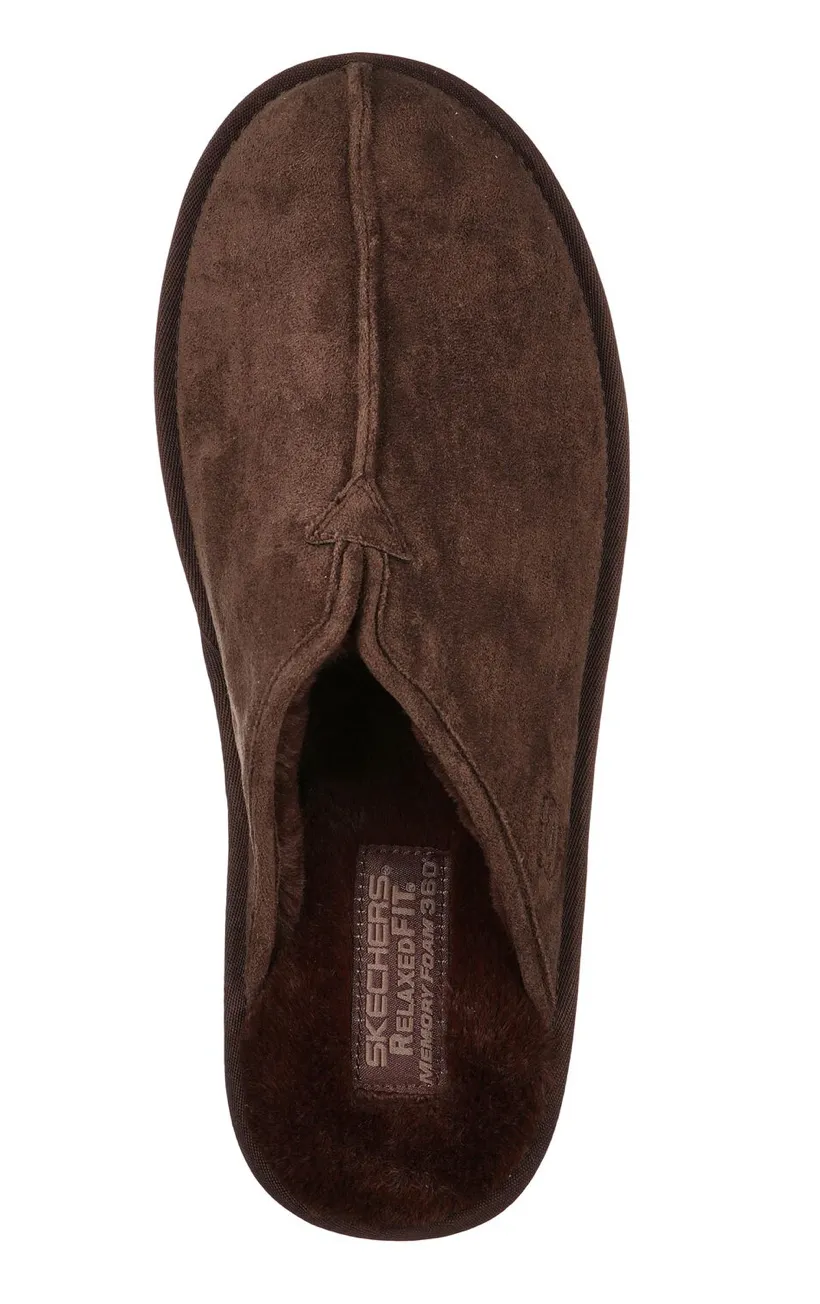 Skechers Mens Slippers - Chocolate