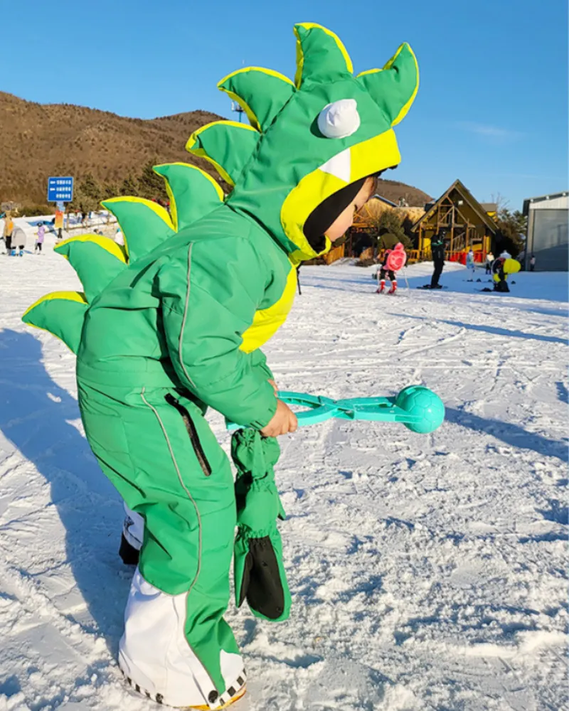 Ski Wear Cartoon Kids One-Piece Ski Suit