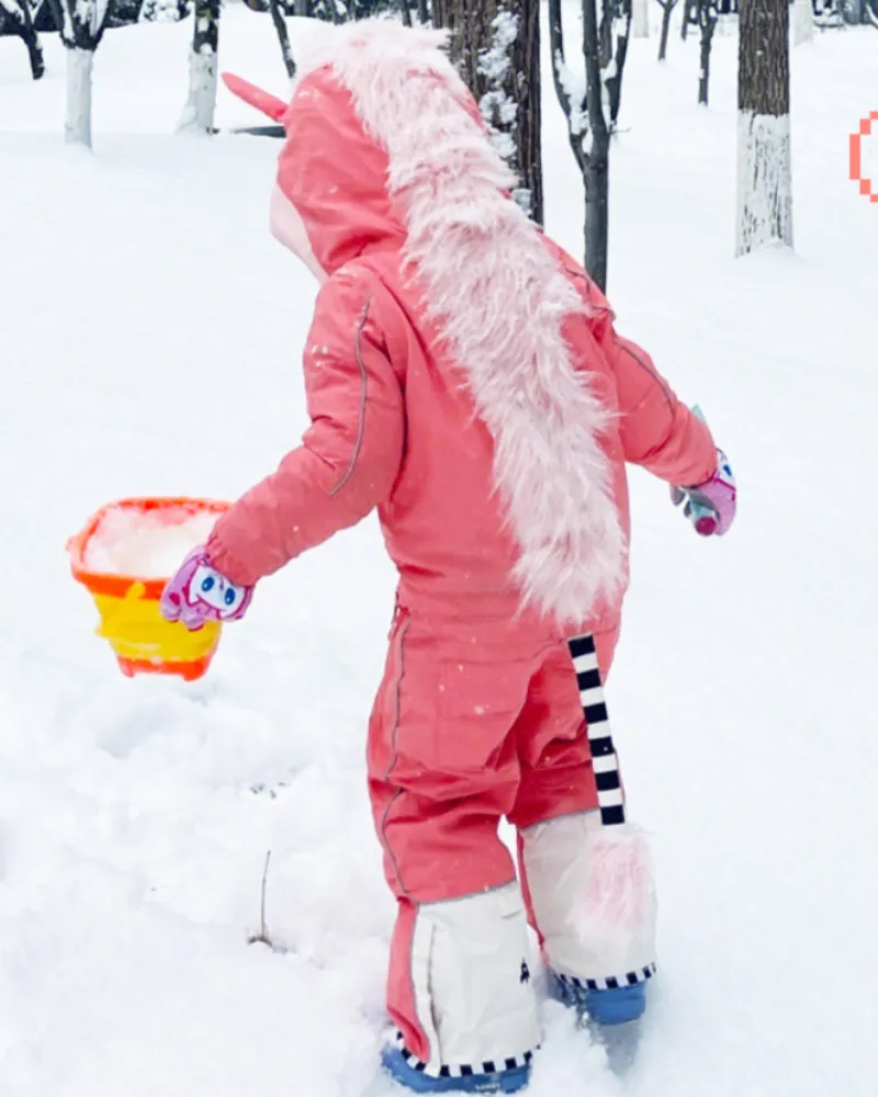 Ski Wear Cartoon Kids One-Piece Ski Suit