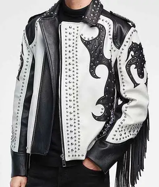 Tribal Rock Punk Gothic Rivet Motorcycle Jacket