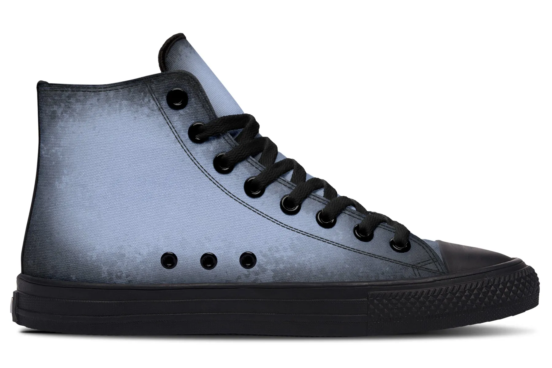 Twilight Blue High Tops - Classic Premium Canvas Shoes with Comfortable and Durable Soles