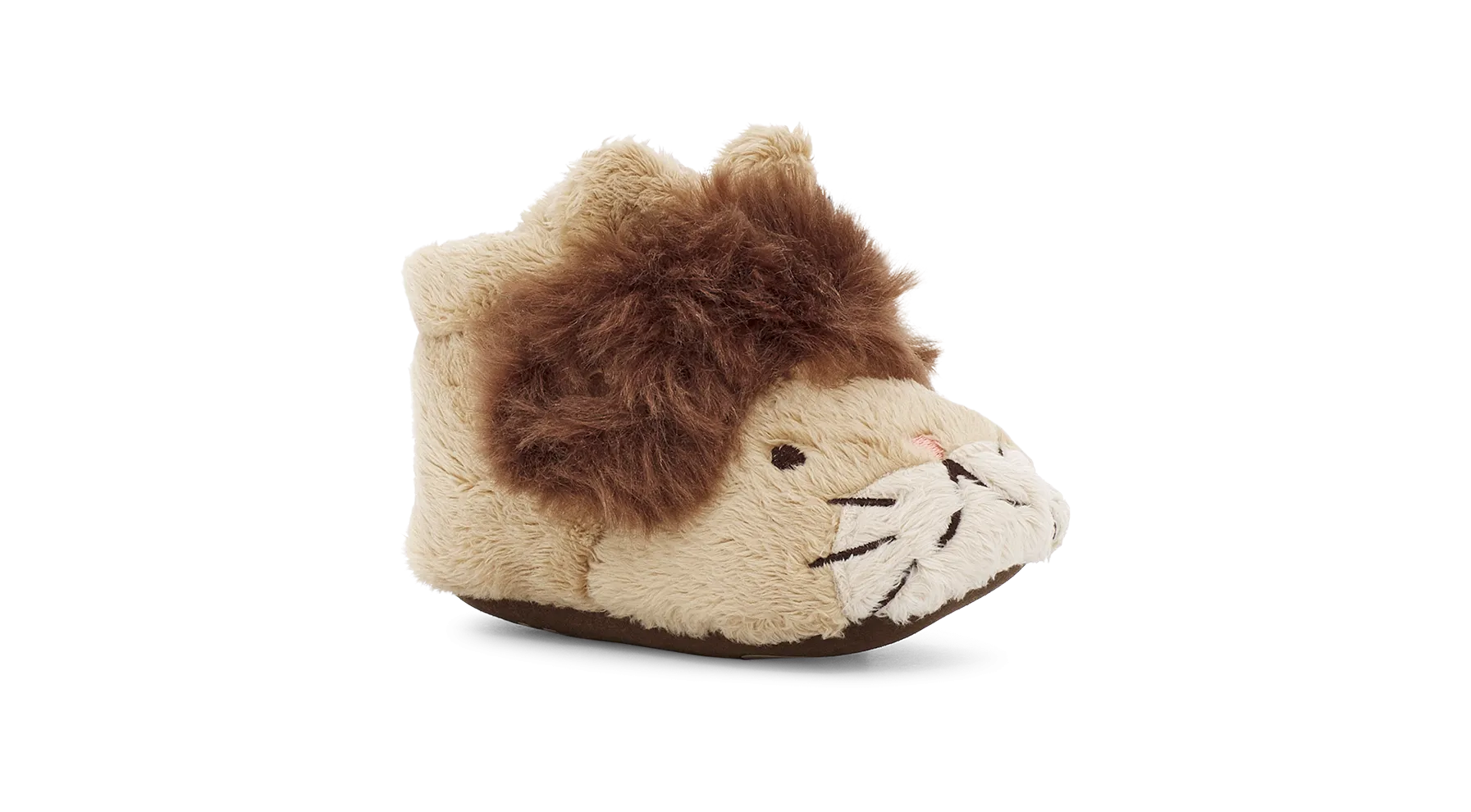 UGG Infant Bixbee Lion Stuffie Slippers - Sand Chocolate