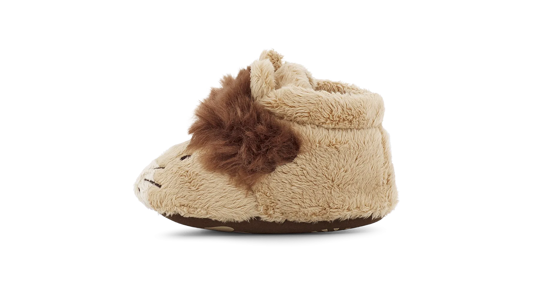 UGG Infant Bixbee Lion Stuffie Slippers - Sand Chocolate