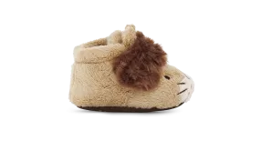 UGG Infant Bixbee Lion Stuffie Slippers - Sand Chocolate