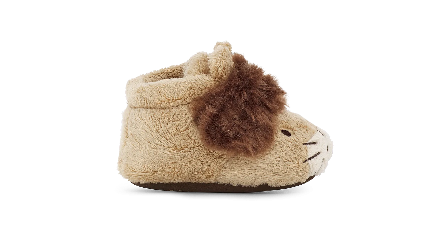 UGG Infant Bixbee Lion Stuffie Slippers - Sand Chocolate