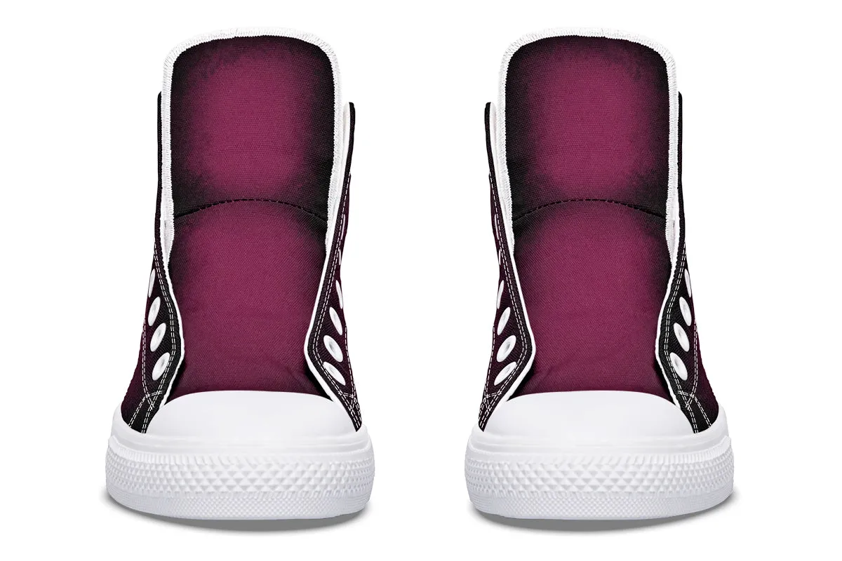 Wicked Berry High Tops - Classic Premium Canvas Shoes with Comfortable and Durable Soles