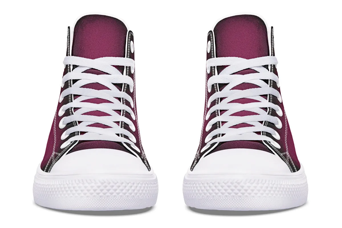 Wicked Berry High Tops - Classic Premium Canvas Shoes with Comfortable and Durable Soles