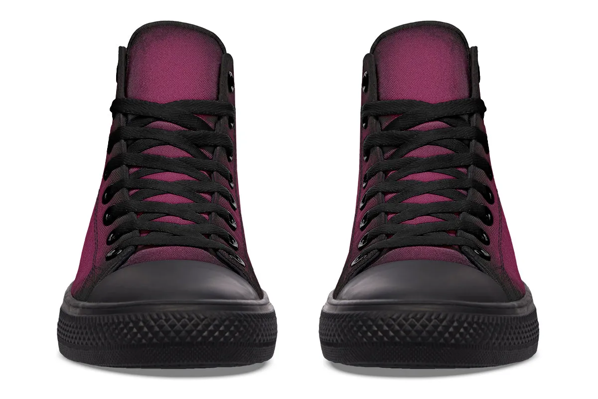 Wicked Berry High Tops - Classic Premium Canvas Shoes with Comfortable and Durable Soles