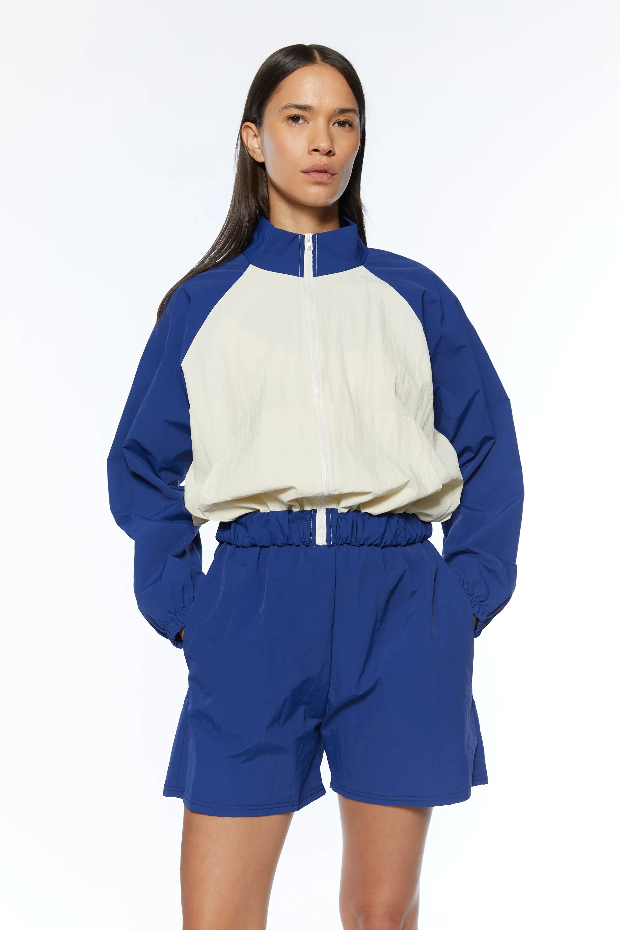 WINDBREAK HALF ZIP AND SHORT SET