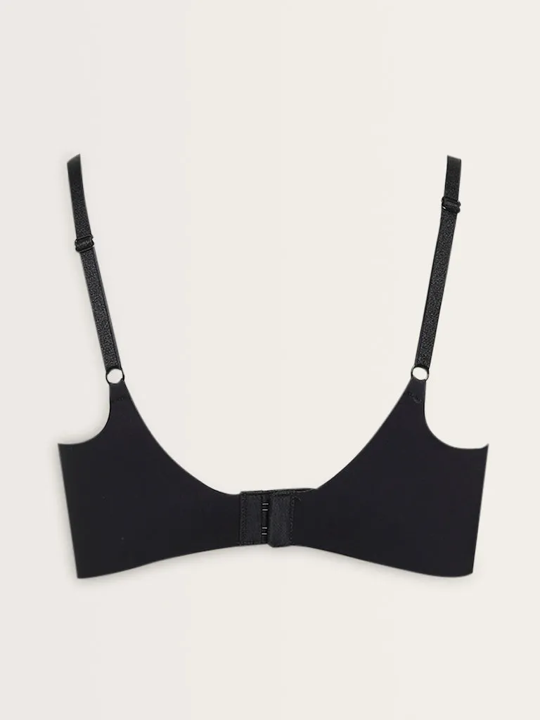 Wunderlove Black Invisible Seam-Free Padded Bra