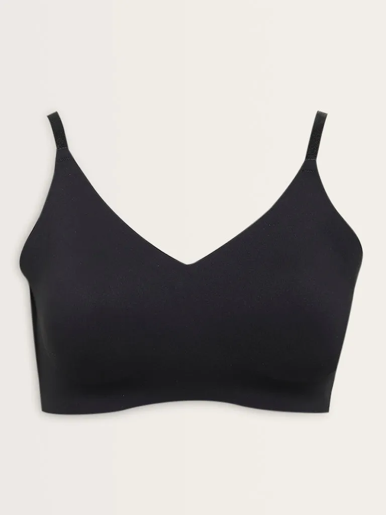 Wunderlove Black Invisible Seam-Free Padded Bra