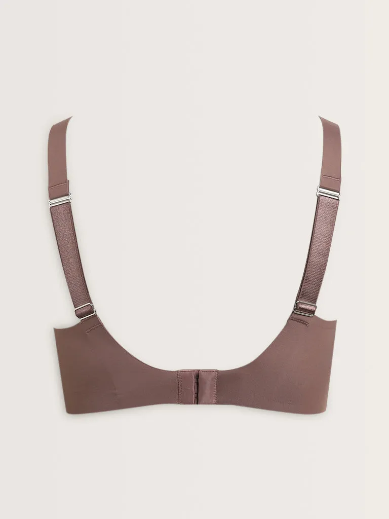 Wunderlove Dark Brown Seam-Free Invisible Padded Bra